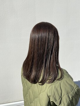 アドラーブル 万代店 (adorable) 【くすみベージュ】艶髪ロング 20代30代