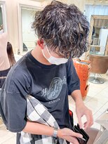 キャンバス バイ ネオリーブ 横浜西口(Canvas by neo.)&nbsp;ハイライト波巻きパーマ 波打ちパーマ【横浜】