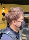 短髪ツーブロックパーマ ジェットモヒカン ワイルドアップバング