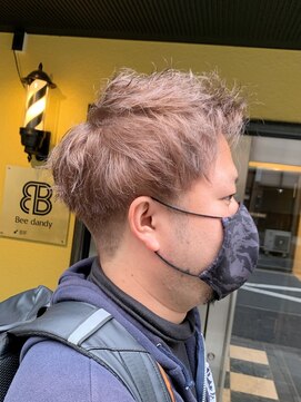 ビーダンディー(Bee dandy) 短髪ツーブロックパーマ ジェットモヒカン ワイルドアップバング