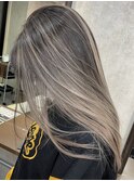 【LUXEN】ホワイトベージュバレイヤージュ