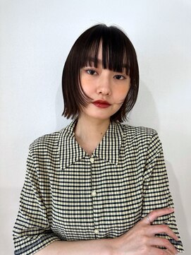 トレンチ(TRENCH) 暗髪×レイヤーボブ