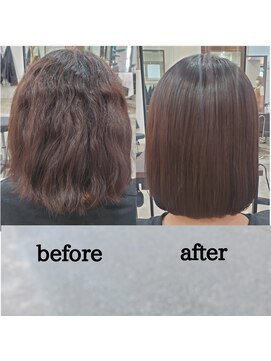 オウンバイジゼル(own by GiseL) 髪質改善　酸性ストレート　縮毛矯正