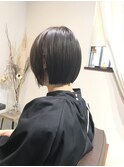 アッシュブラック×クールショート×顔回りレイヤー×髪質改善