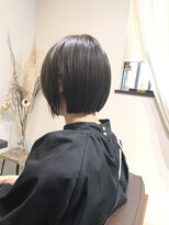 ワ ヘアー(wa-hair)&nbsp;アッシュブラック×クールショート×顔回りレイヤー×髪質改善