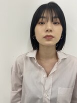 大人ボブ/切りっぱなし/マチルダボブ/丸型/髪質改善/前髪表参道