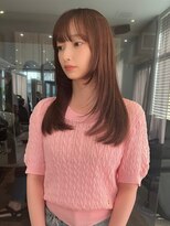 ツヤ感カラー＊顔周りレイヤー＊ピンク【ZinaCENTRAL】