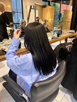 ヘアサロン ガリカ 表参道(hair salon Gallica)&nbsp;【miko】韓国風ヘア/黒髪暗髪ブルーブラック/クリアブラック