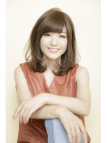 ルルディ バイ アフロディーテ銀座(luludi by APHRODITE) 黒髪/グレーベージュ/レイヤーロング/前髪パーマ/銀座