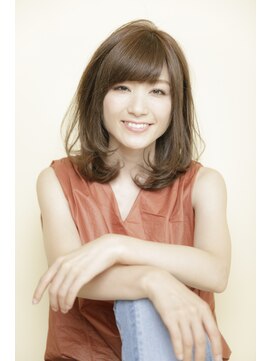 ルルディ バイ アフロディーテ銀座(luludi by APHRODITE) 黒髪/グレーベージュ/レイヤーロング/前髪パーマ/銀座