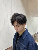 ソワン ドゥ ブレス 立花店(soin de brace) 波まきセット/メンズカット