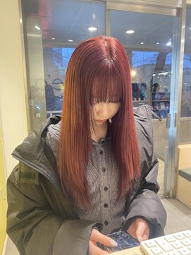 レア 渋谷(Le'a) レッドカラー ダブルカラー