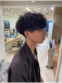 メンズ波巻きスパイラルパーマ/波巻きパーマ
