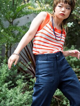 リブロ 三軒茶屋(LIBRO) カジュアル系×ウルフカット