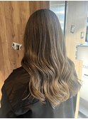バレイヤージュ履歴からのヘアカラー
