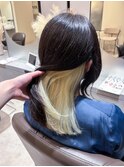 抜きっぱなしブロンド×インナーカラー