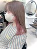 カット+イヤリングカラー+1stepトリートメント ￥12100