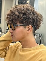 マッシュスパイラルパーマツイストスパイラル波巻きメンズ