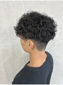 スペインカール 刈り上げショート 波打ちパーマ スパイラル