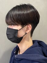 黒髪マッシュナチュラルマッシュメンズヘア韓国ツーブロック