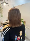 ミニウルフ艶感ミディボブ