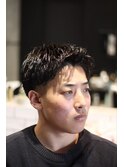 ツーブロアップバング