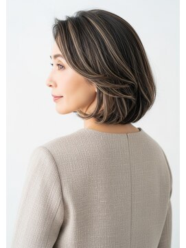 ネックス 表参道本店(nex) 表参道駅・ハイライト・白髪ぼかし・白髪染め・ショート・ボブ