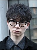 渋谷ルーズパーマルーズショートアクティブショートツイスパ緩め