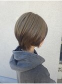 ブリーチカラー/ショート/ウルフレイヤー/デザートカラー