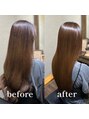 髪質改善専門サロン atelier sail 髪質改善ストレートをしたお客様の仕上がり