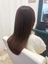 ウミネコ美容室(Umineko美容室)&nbsp;サンドブラウンで綺麗に伸ばすロング