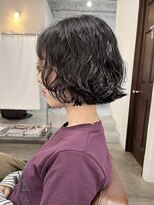 アオゾラヘアーカミノウラ(AOZORA HAIR kaminoura)&nbsp;ミニボブ＊ボブパーマ[スタイリングが楽しいパーマスタイル］