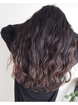 トーク 伊丹本店(TAL'KE) TAL'KE/グラデーション×ブルーグレー×とろみロング_77