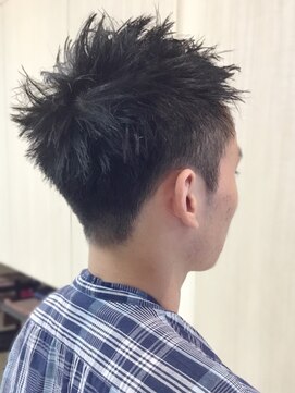 ヘアークリアー 春日部 メンズ/大人かっこいいワイルドツーブロックアップバング