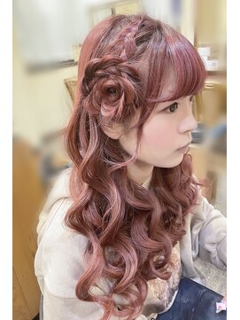 セットサロンエース(Set salon Ace) ラブリー　ハーフアップ　アレンジ