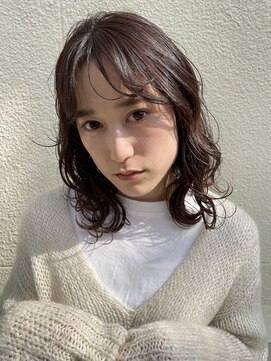ツール ヘアプラスライフ ラボ(TOOL hair+life lab.) ミディアムレイヤー×抜け感秋色ヘア