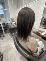 シェル 立川(shell)&nbsp;切りっぱなしロブ/外ハネ/モカブラウン/大人可愛い