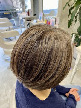 エフエフヘアー(ff hair) back style☆白髪ぼかしハイライトカラーvol.762