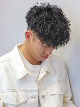 アルフレッド 平針店(alfRed) ツーブロック　束感ツイスパマッシュパーマ　スペインカール