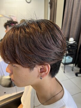 アイズ 海老名(AIZU) シースルーマッシュニュアンスパーマ　ジミンマッシュリバース