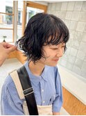 ボブパーマ　くるくる　ラフウェーブ　