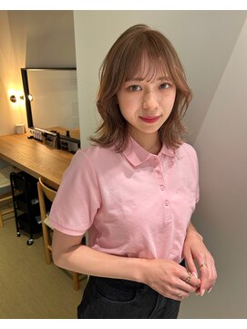 シキ オルガン 大宮(siki ORGAN) ミルクティベージュ/ケアブリーチ/外ハネミディアム