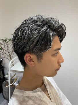 カルゥグラッシー(KALOU glassi) メンズハイライト/ホワイトメッシュ[寺野克]