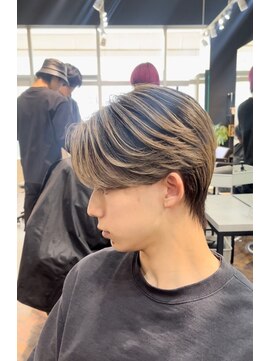 スキル(SKILL) 【SKILL】ツーブロック刈り上げショートメンズパーマハイライト