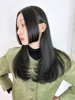 アルバム 新宿(ALBUM SHINJUKU)&nbsp;姫カットオリーブ_切りっぱなしボブエアリーロング_ba496921