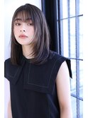 【大阪駅西梅田】シースルーバング顔まわりレイヤーで丸顔カバー