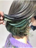 グレー×ミントグリーン