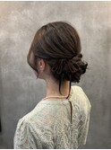 定番シニヨンヘア