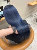 ブルーカラー　ブルーブラック　ブルー　三宮　髪質改善