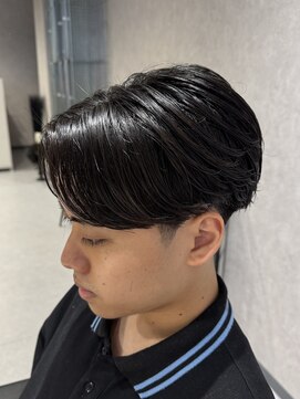 エデアンルクラ 下通(EDEAN Leclat) 熊本メンズパーマ センターパート ニュアンスパーマ MEN'S HAIR